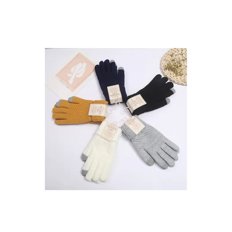 Ai Jiawei Faux Cashmere Knit Gloves Unisex-6
