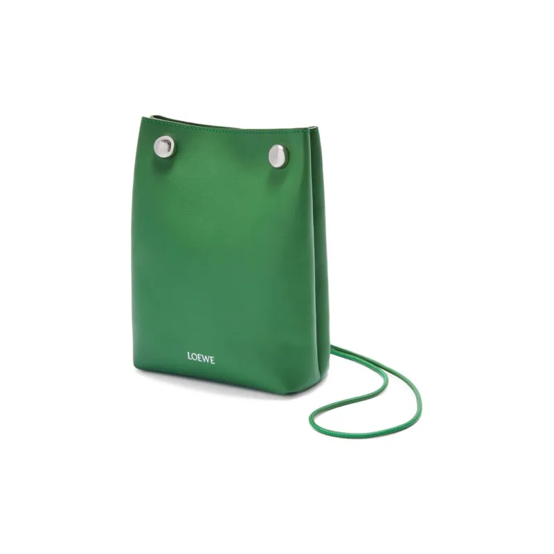 LOEWE Smooth Calf Leather Crossbody Bag, Shoulder Bag Women's Tropical Green-1