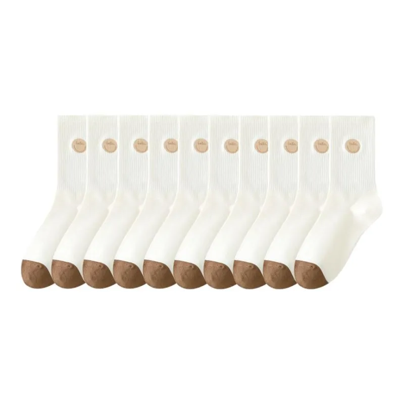 Lan Miao Mid Calf Socks Women's 10 Pack-6