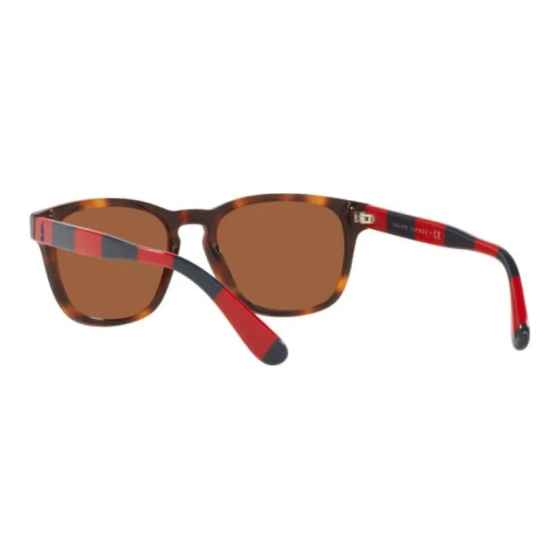 Polo Ralph Lauren Plastic Square Sunglasses Men's Brown-2