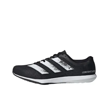 Adidas Adizero Bekoji 2 Non-slip Breathable And Wear-resistant Low-Top Marathon Running Shoes Unisex Black White