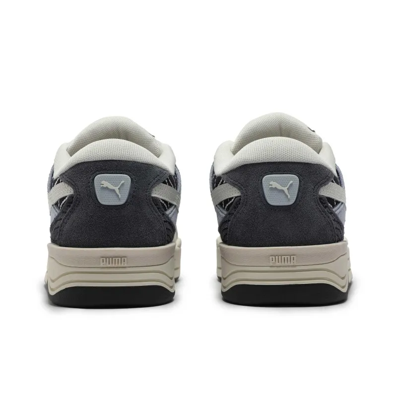 PUMA Lightweight And Breathable Low Top Skateboard Shoes Unisex Black Gray-3