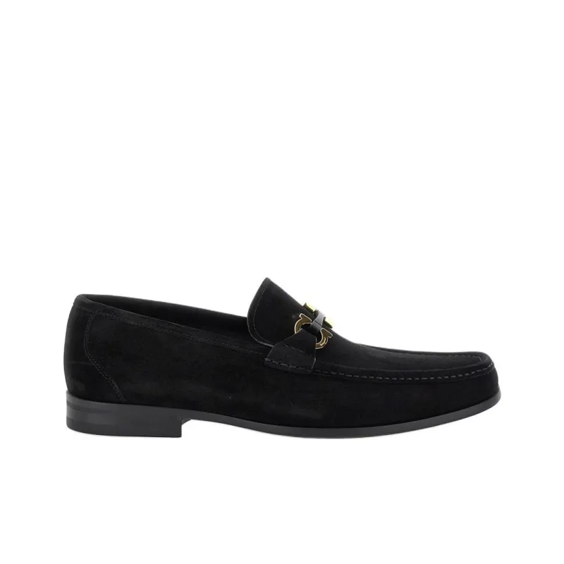 FERRAGAMO GANCINI Loafers Men's Black-1