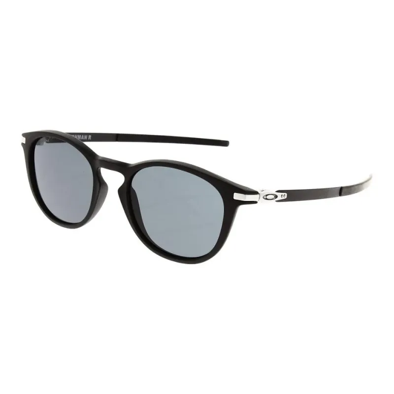 Oakley Metal Plastic Oval Sunglasses Men's Black-0