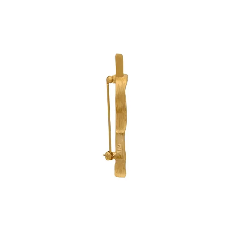 SAINT LAURENT Cassandre Brooch-3