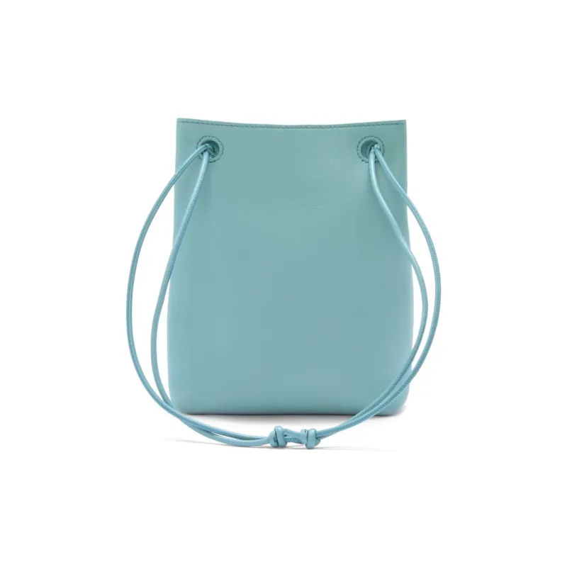 LOEWE Smooth Calf Leather Crossbody Bag Shoulder Bag Women's Aqua Blue-2