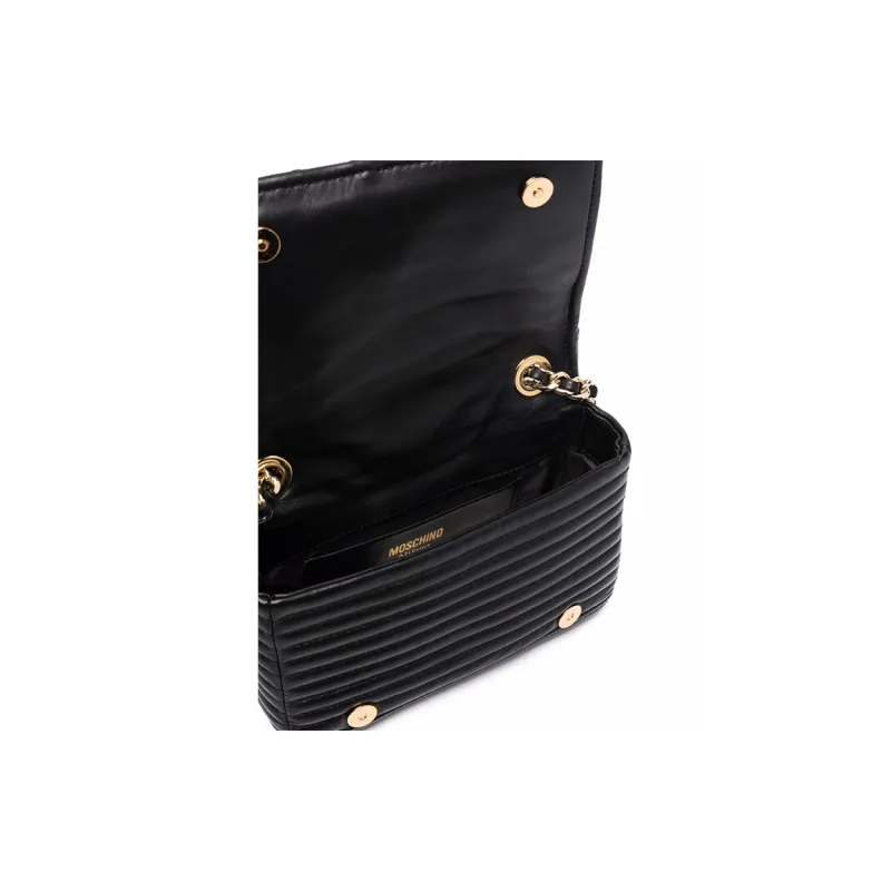 MOSCHINO Biker Jacket Shoulder Bag-3