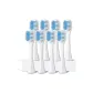 General Purpose-[Soft Guard Wide Brush Heads]White-8 Pcs Set