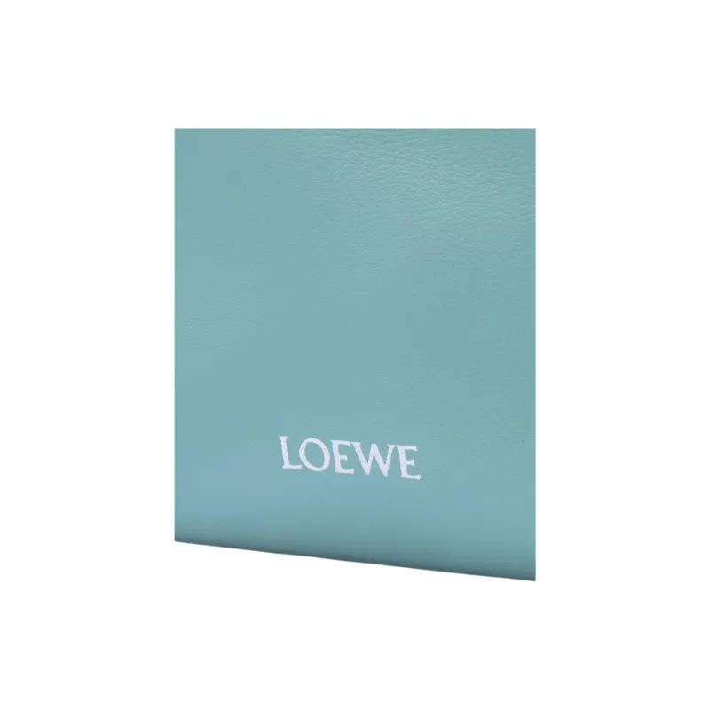 LOEWE Smooth Calf Leather Crossbody Bag Shoulder Bag Women's Aqua Blue-6