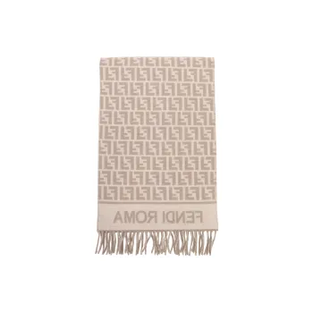 FENDI Ff Jacquard Fringed Scarf