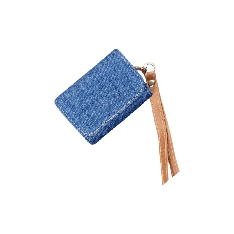 Baohuguang Compatibility With AirPods 1/4/pro 2 TPU Denim Minimalist Fully Enclosed Headphone Cases-8