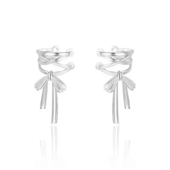 May10th S925 Silver Stud Clip On Earrings Women's