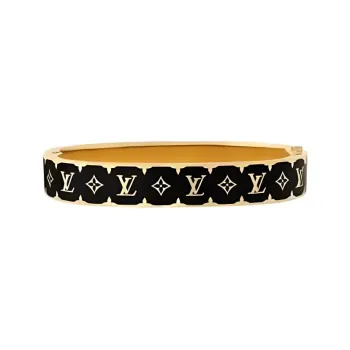 LOUIS VUITTON Enamel, Metal Bangles Women's Gold