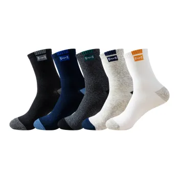 MIIOW Mid Calf Socks Men's 5 Pack