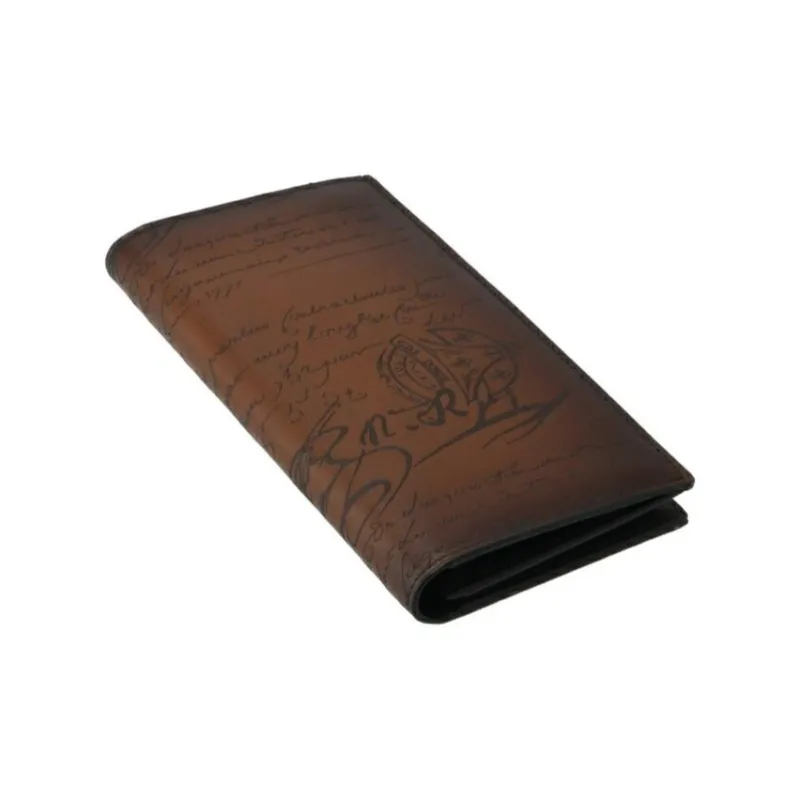 BERLUTI Cow Leather Wallet Regular Men's Brown-3