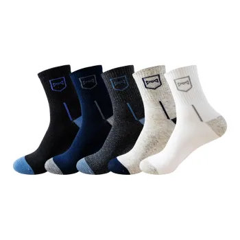MIIOW Mid Calf Socks Men's 5 Pack