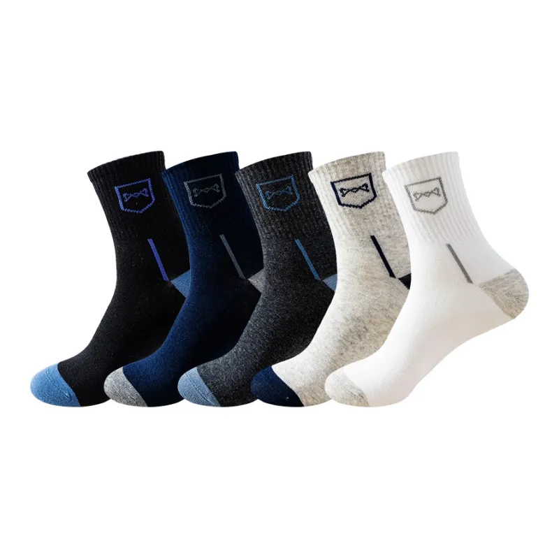 MIIOW Mid Calf Socks Men's 5 Pack-0