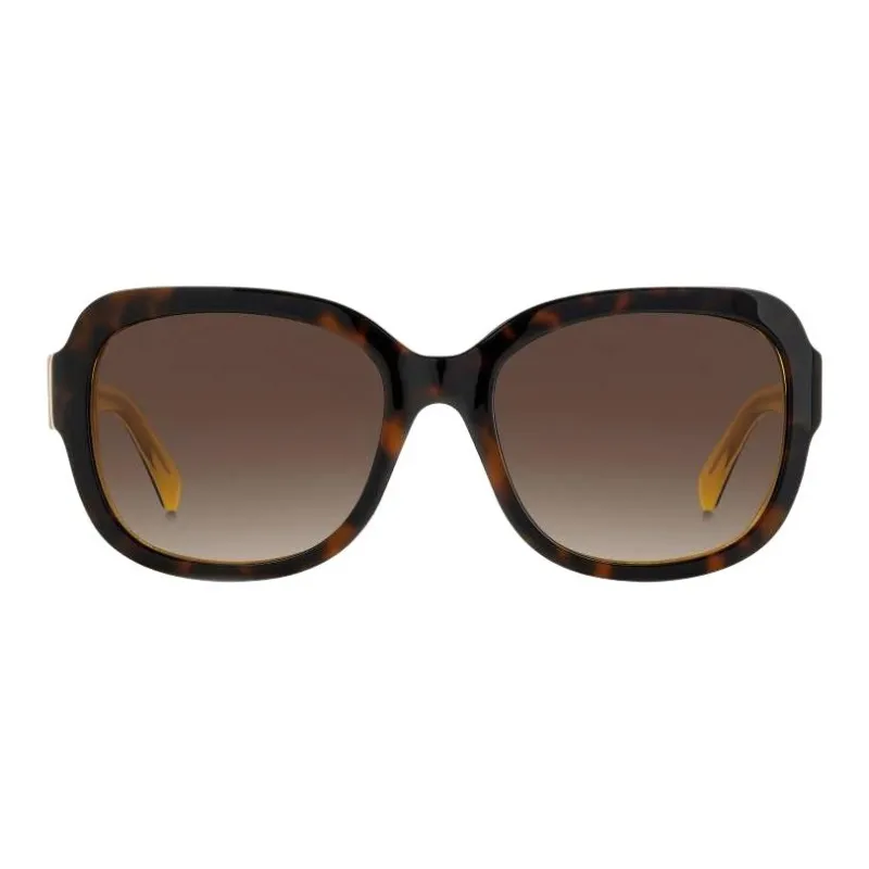 Kate Spade Acetate Oval Sunglasses Women's Brown-1