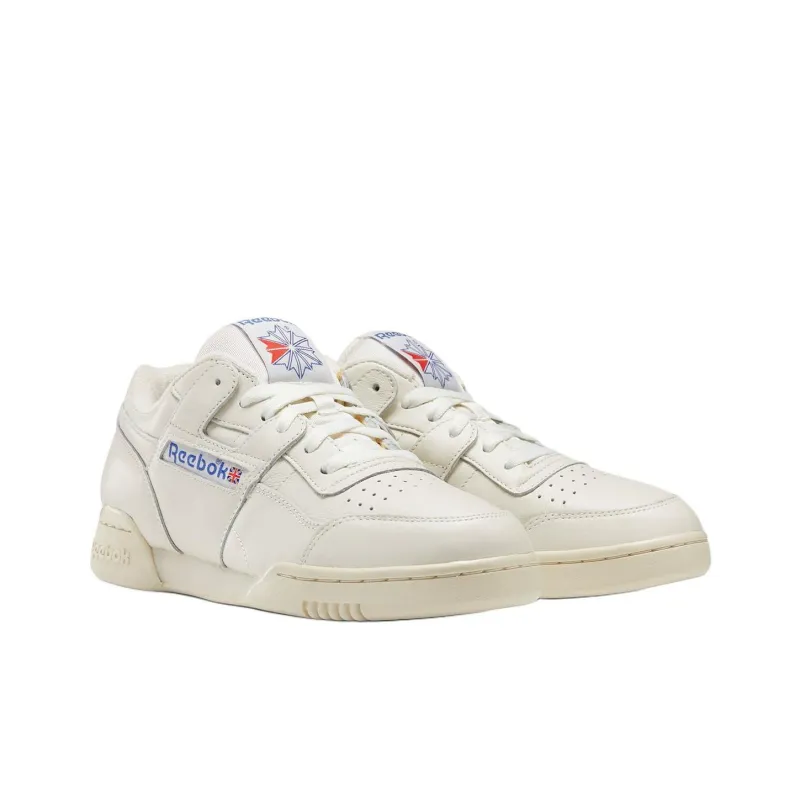 Reebok Workout Anti-Slip Wear-Resistant Low-Top Skateboard Shoes Unisex Beige-2