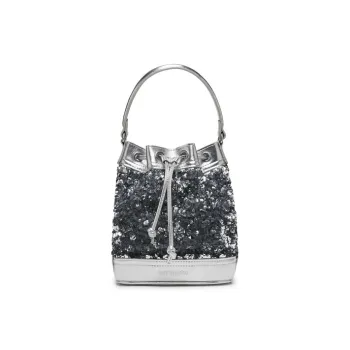 Lost In Echo Cow Leather Shiny Handbag Crossbody Bag Bucket Bag Women's