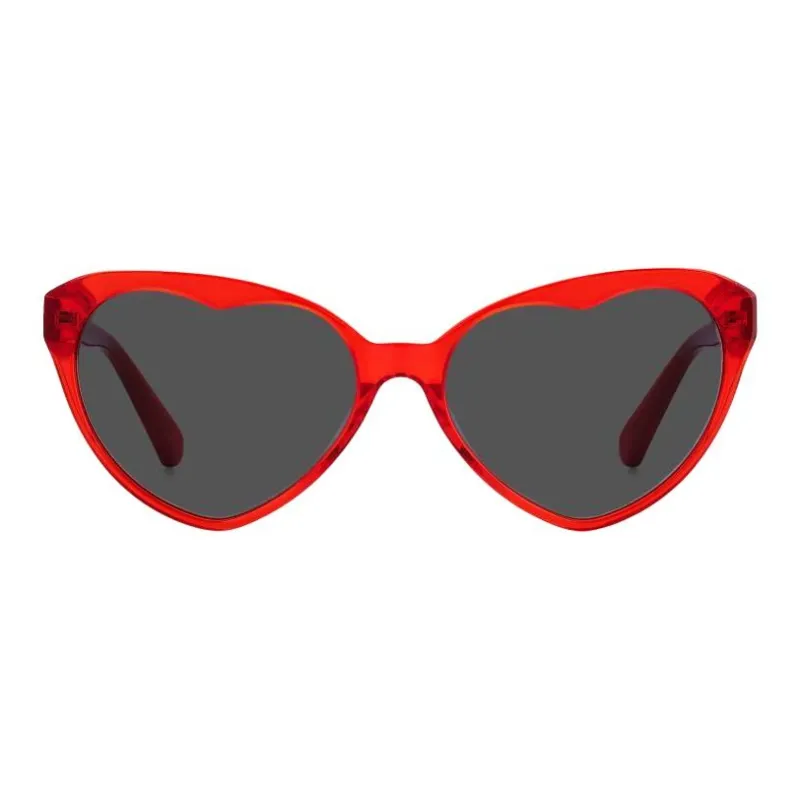 Kate Spade Acetate Irregular Shape Sunglasses Women's Red-1