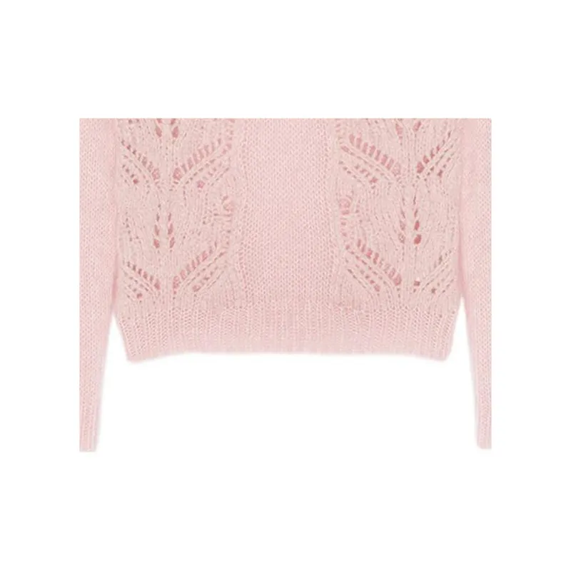 SAINT LAURENT Cashmere Sweaters Men Pink-4
