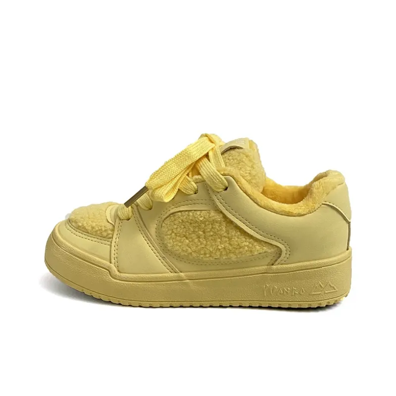 Than Than Me Warm Slip-Resistant Height Increasing Low-Top Skateboard Shoes Women's-8