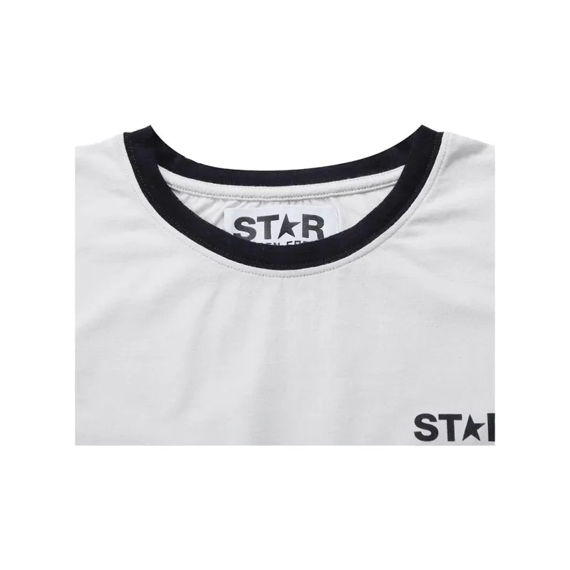 Golden Goose Logo Printed Crewneck T Shirt-6