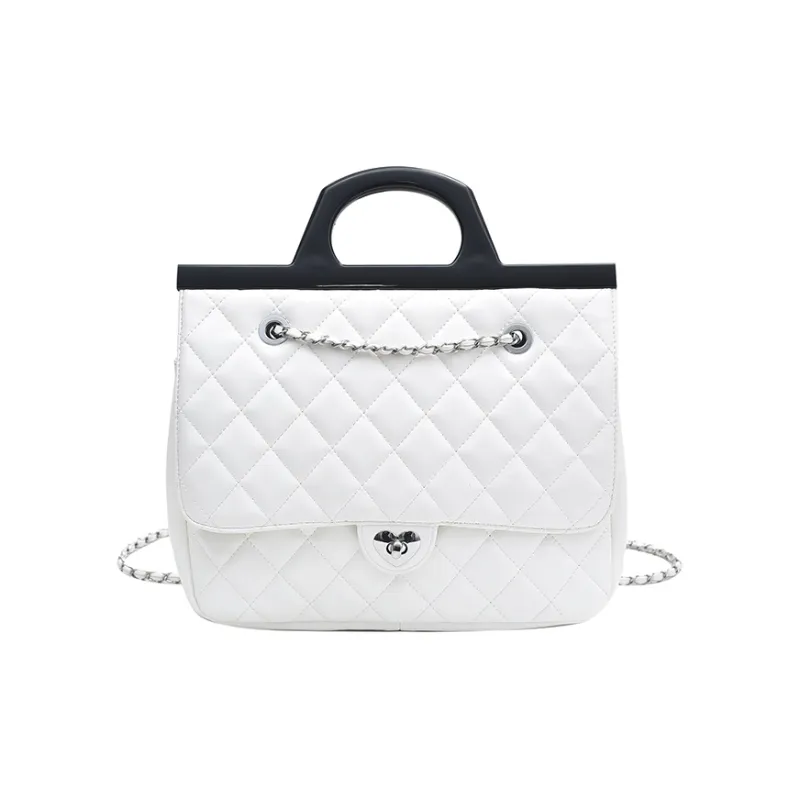 Yalu PU Backpack Handbag Regular Women's White/Pink/Black/Red-0