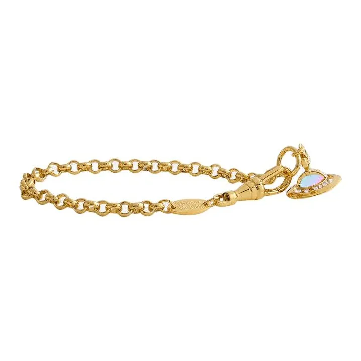 Vivienne Westwood Brass Aurora Ball Pendant Bracelet Women's Gold/Aurora-1