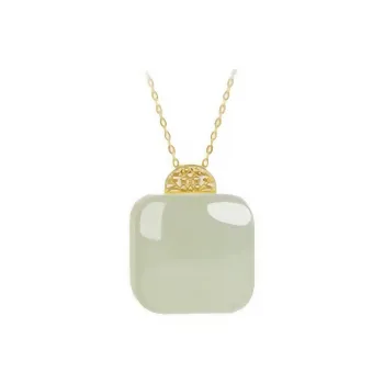 CUIYIN Hetian Jade Pendants Pale Greenish White Jade Unisex