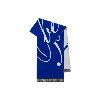 Burberry Logo Intarsia knit Wool blend Scarf