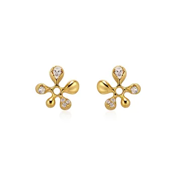 BOONEE ALUS Alloy/Silver Plated/Gold Plated Stud Earrings Women's Silver/Gold