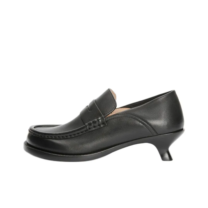 LOEWE Campo Loafers 4cm Women's Black-0