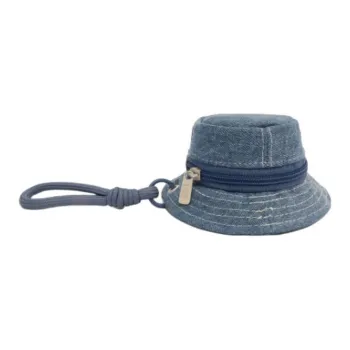 Lee Denim Coin Purse With Charm Bag Accessory Mini Unisex Vintage Light Blue/Antique Indigo/Full Wheat Brown