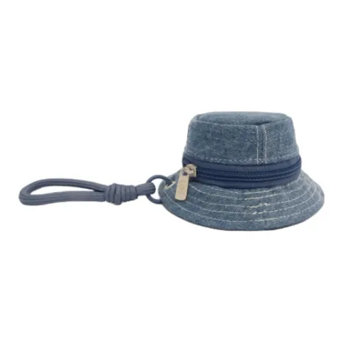 Lee Denim Coin Purse With Charm Bag Accessory Mini Unisex Vintage Light Blue/Antique Indigo/Full Wheat Brown