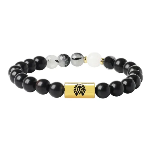 Rastaclat Chalcedony Small Lion Chinese Style Beaded Bracelet Unisex