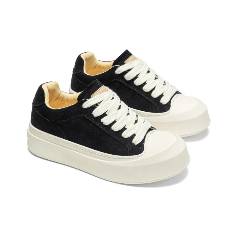 MADALLO Collection Of Serenity Skateboard Shoes Men Low Top Black-3