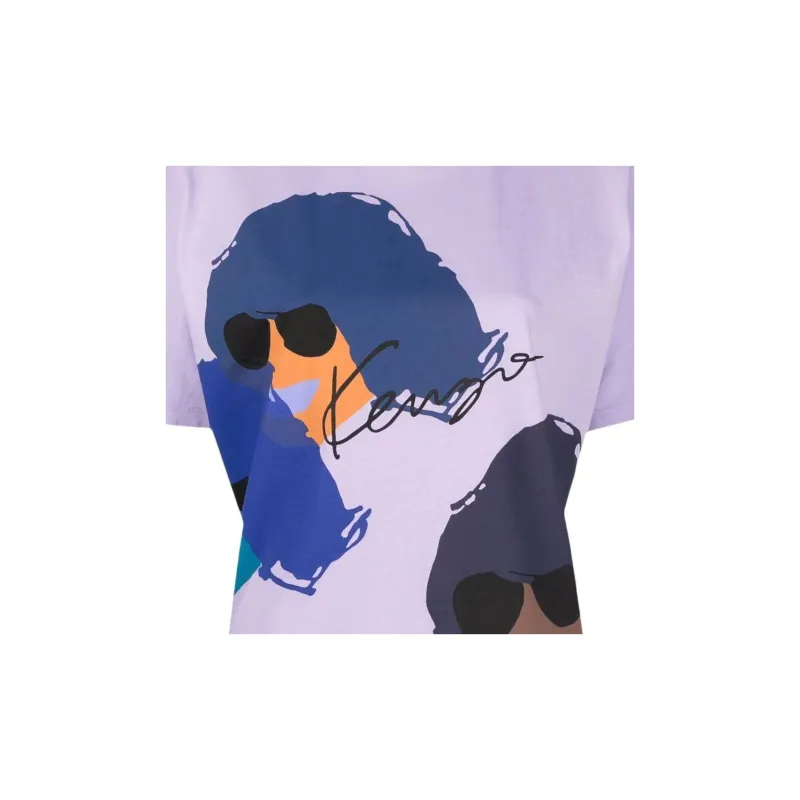 KENZO T-Shirts Women's Purple-4