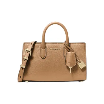 MICHAEL KORS Cow Leather Shoulder Bag, Crossbody Bag, Handbag Extra Small Women's Light Brown