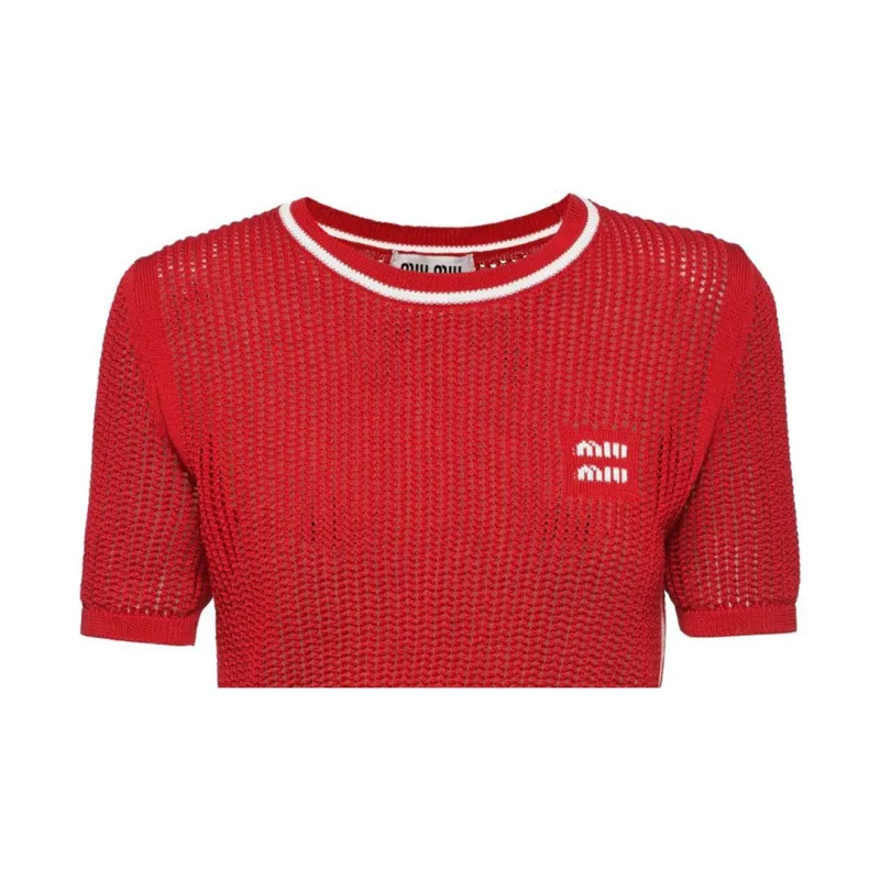 MIU MIU T Shirt Women's Bright Red-5