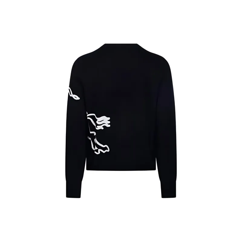 Burberry Ekd Intarsia Knit Crewneck Jumper-1