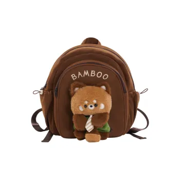 Holding Bamboo Polyester Backpack Regular Unisex Brown