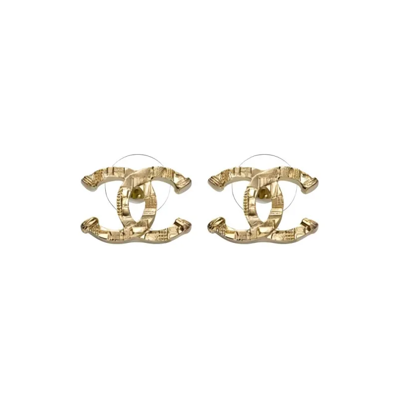 CHANEL Metal Earrings Women's Gold-0