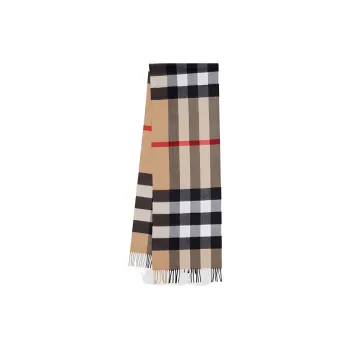 Burberry Checked Cashmere Scarf