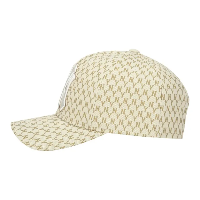 MLB Cotton Baseball Caps CPFB Unisex Beige-1