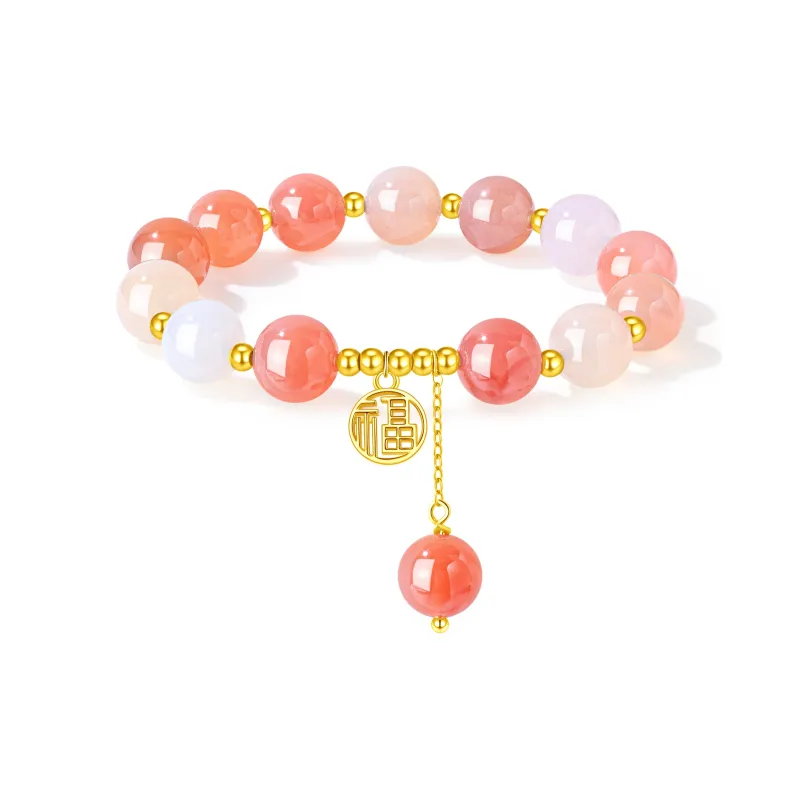 Lao Feng Xiang Agate Bracelets Women's-0