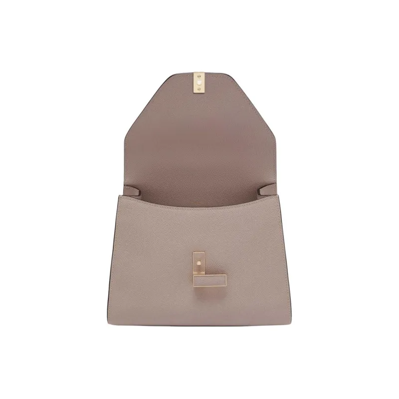 Valextra Iside Cow Leather One Shoulder Handbags Medium Size Women's Nude Pink-2