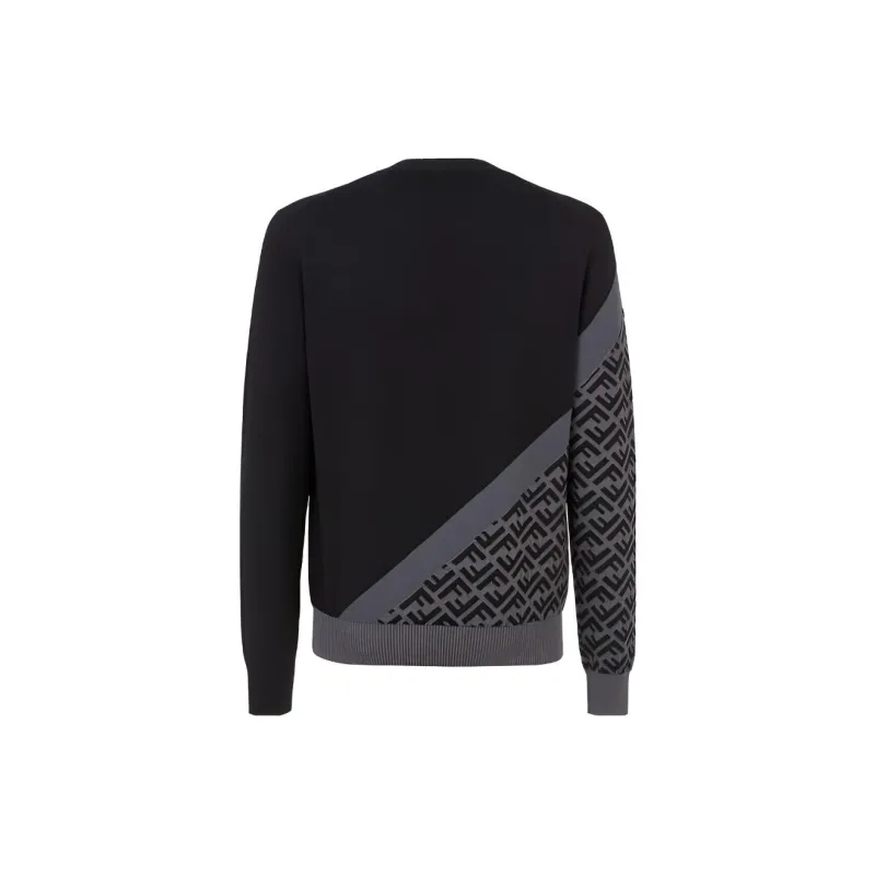 FENDI Ff Jacquard Crewneck Jumper-1