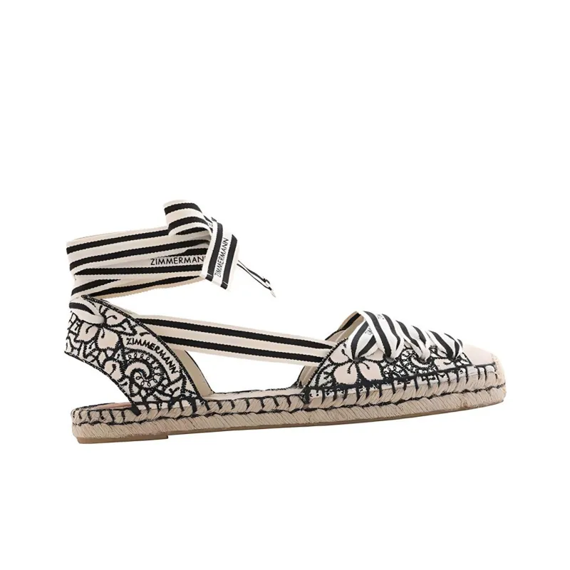 Zimmermann Espadrilles Women's Black White-1